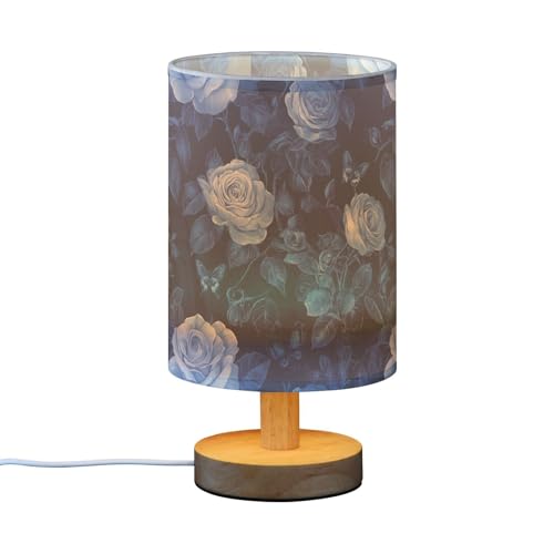 Lámpara de mesa pequeña rosa con luz suave y puerto USB miniatura 2