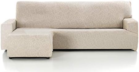 Martina Home Indiana Funda Chaise Longue, Composición del Tejido: 50% Poliéster, 45% Algodón, 5% Elastano. Calidad: Jacquard, Lino, Brazo Izquierdo Corto (Visto de Frente)