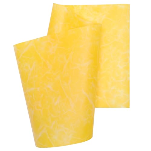 GLEAVI 2 Rolls Pvc Lampshade Material for DIY Lamp Shade Making, Light Cover Craft Supply Golden Red Stone Pattern, Suitable for Wall and Floor Lamps, Lampshade Making Tools