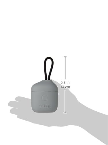 TELESIN 2-Pack Batteries and Allin Box Battery Charger Bundle for GoPro HERO11 HERO10 HERO9 with SD Card Reader Waterproof Storage Carry Case (HERO10/9)