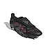 adidas Unisex Predator League Fold-Over Tongue Soft Ground Football Boots, Core Black Grey Four Lucid Red, 10 US