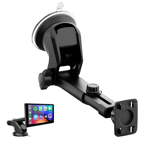 Epronic Support pour Écran Carplay, Tableau de Bord Support à Ventouse pour Portable Autoradio GPS Pare-Brise Support de Téléphone pour Voiture