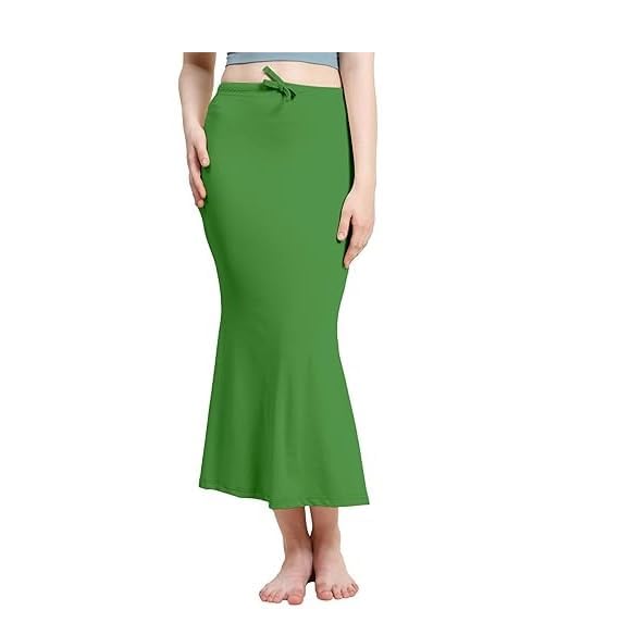 Image of Women's Soft Comfy Pleated Saree Fishcut I Saree Shapewear Flare Petticoat for Women, Lycra Cotton Blended, Petticoat, Skirts for Women, Shape Wear Dress for Saree