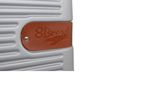 Kit 3 Malas De Viagem + 2 Frasqueira De Luxo Cinza