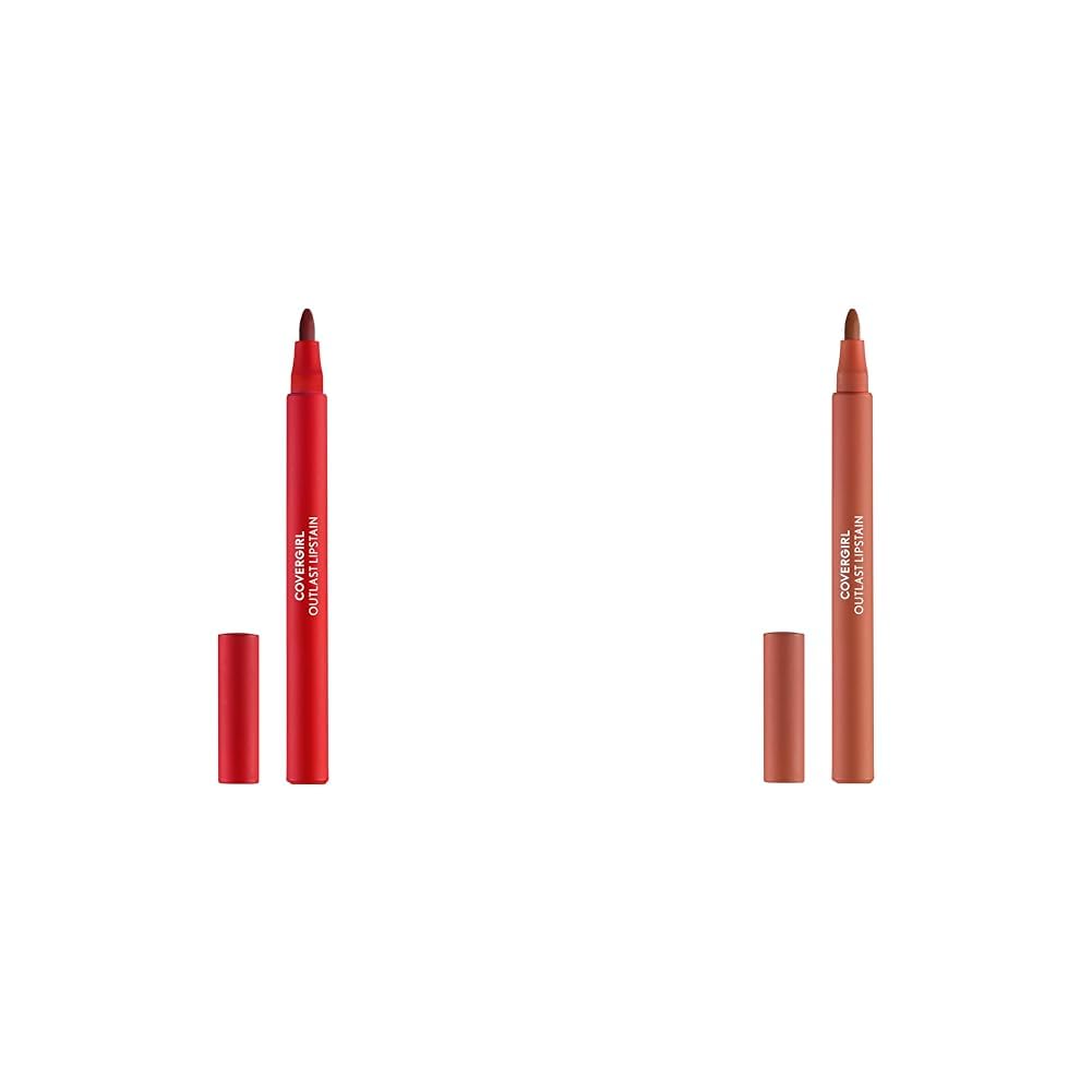 COVERGIRL Outlast Lipstain Bundle - Atomic Love 55 & Canyon 35 Colors
