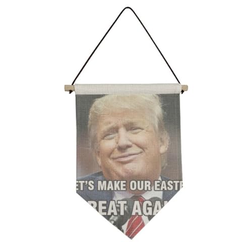Drapeau américain rigolo de président pour décoration murale de salon