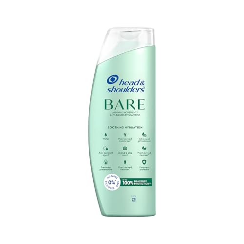 Head & Shoulders BARE Anti-Dandruff Shampoo, Soothing Hydration, Sulfate-Free, Silicone-Free, Dye-Free, Gentle shampoo, 400ml