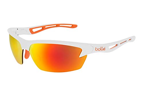 Bolle Bolt Sunglasses, Matte Cool Grey HD Polarized Brown Fire
