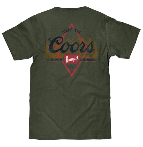 Tee Luv Men's Coors Banquet The Legend Double Sided Beer Brand T-Shirt3