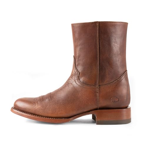 Image of 7L SIETE LEGUAS - Men's Leather Cowboy Zip Boot with Leather Sole style 11200