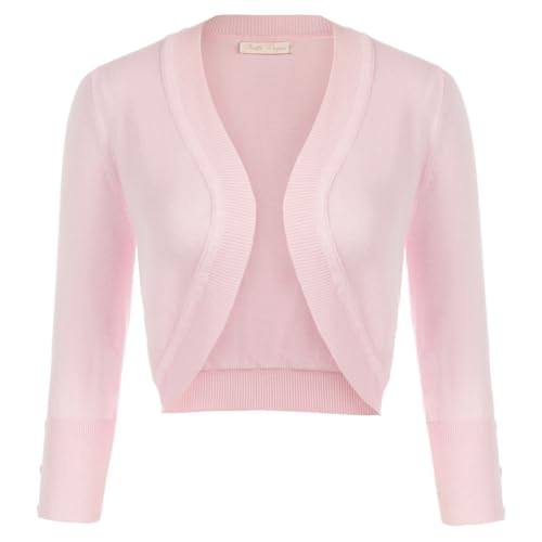 Image of Belle Poque Womens Bolero Shrug Cropped Cardigan