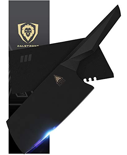 Midnight black ergonomic, fiber-resin and military grade G10 handle is nearly impervious to heat, cold and moisture. The handle geometry tucks snugly into the palm for a firm grasp. Full tang blade, offset handle for knuckle clearance.