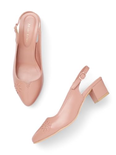 Image of Marc Loire Women's Pointed Toe Block Heel Pumps Shoes for Party, Office and Formal Occasions
