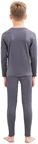 HEROBIKER Thermal Underwear Boys Ultra Soft Fleece Lined Kids Thermals Long Johns Top Bottom Warm Set for Winter Skiing