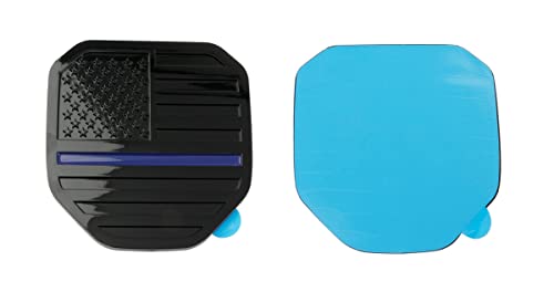 Image of CONGCONG Rear Tailgate American Flag Emblem Badge Compatible with 2019-2023 Dodge Ram 1500 /2500 /3500(Blue Line)