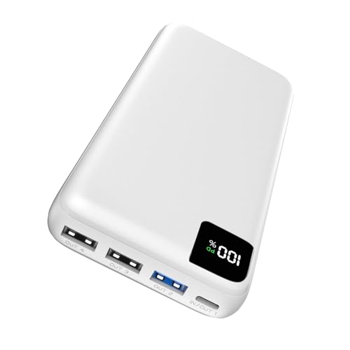 Batería Externa 27000mAh Power Bank - Bilivein 22.5W Cargador Portátil USB C con 4 Salidas Power...