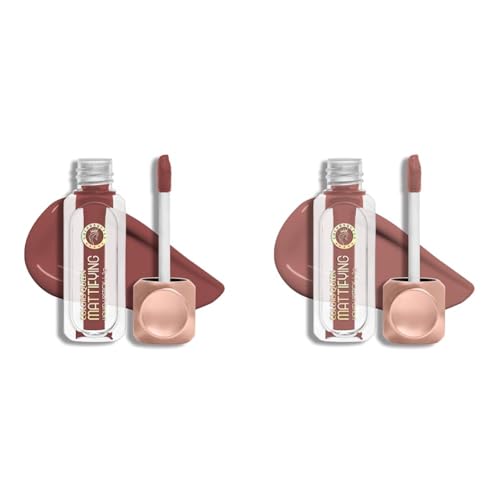 Image of Colors Queen Mattifying Liquid Lipstick for Women Combo Pack of 2 | Long Lasting Liquid Matte Lipstick | Transfer Proof & Waterproof Lipstick Enriched with Vitamin E