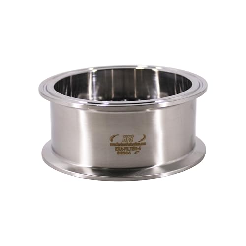 Image of HFS(R) 4 inch Tri Clamp Filter Plate, Middle Weld, High Pressure Sanitary Fitting with 6mm Holes Stainless Steel 304