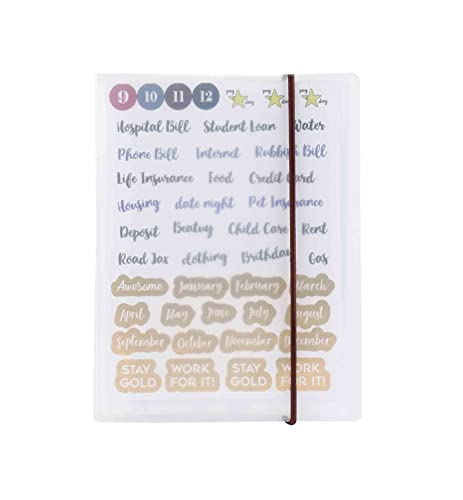 Classeur A6 transparent scrapbooking et organiseur de stickers pour planificateur