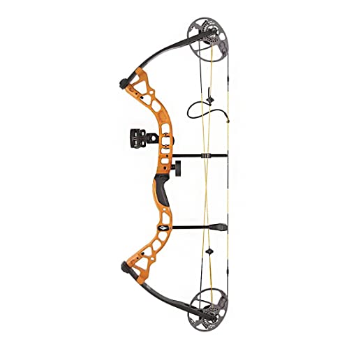 Best Youth Compound Bow for 10 Year Old 6 Diamond Archery Prism Fully Equipped Adjustable Durable Compound Bow, 5-55 lbs, Bright Orange, Right Hand