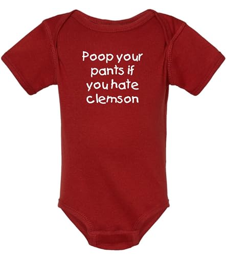 Image of Poop Your Pants if You Hate Clemson Funny Gamecock Baby Bodysuit