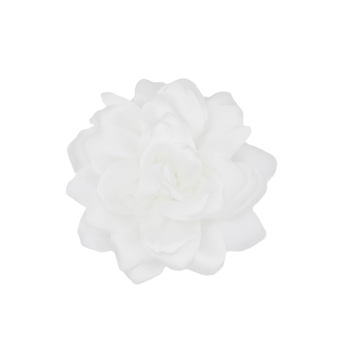 Dainty Satin Rose Brooch with Silk Camellia Flower for Women - Large Lapel Pin, Hair Clip, Wedding Party Accessory