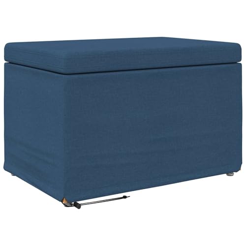 Tabouret bleu en tissu pour optimiser les petits espaces