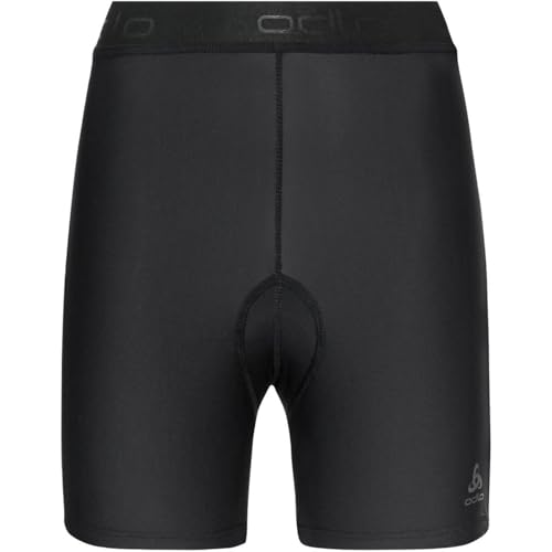 Odlo Fahrradhose Damen Kurz Active Sport I Gepolsterte Radlerhose I Innenhose mit Sitzpolster Kurze Radlerhose I Damen