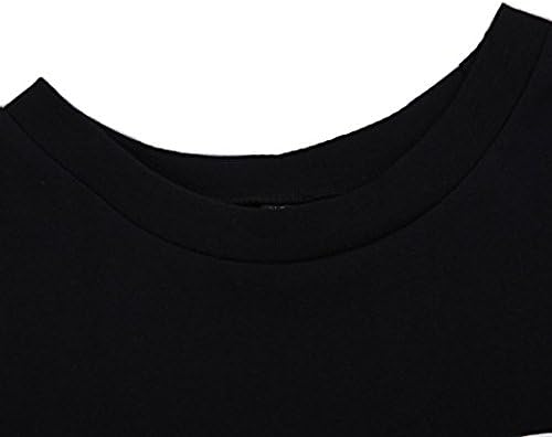 vadim Women's Tops Cute Letters Print Tshirt Basic O Neck Shirts Casual Tee