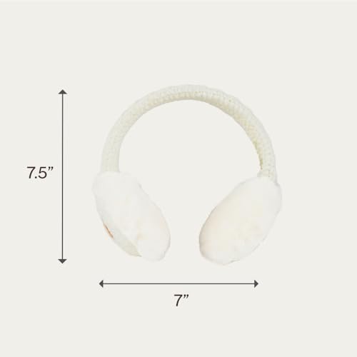 C.C Kids Cable Knit And Faux Fur Sherpa Earmuffs3