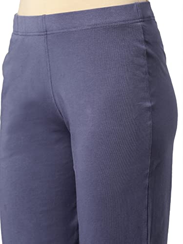 Image of GO COLORS Womens Regular Fit Cotton Kurti Pants (Dark Jean Blue S)