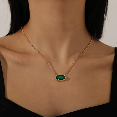 Birthstone Necklace for Women Dainty Gold Necklace Fashion Jewelry 14k Gold Plated Gift4