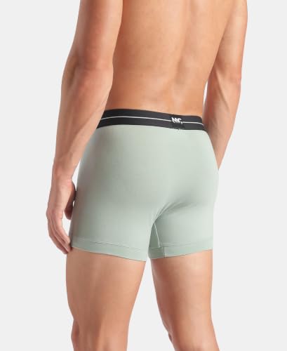 Image of Jockey NY16 Men Super Combed Cotton Elastane Stretch Solid Trunk with Ultrasoft Waistband (Pack of 2)
