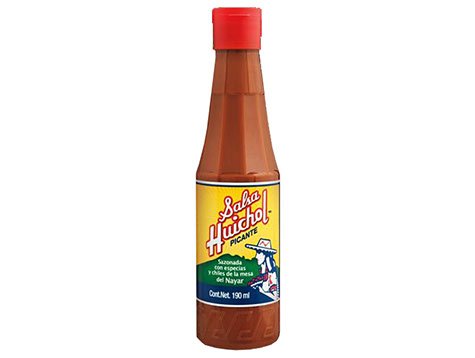 Miniatura 4 de Juego de 3: Salsa gourmet Huichol Salsa Picante, con Lima y Habanera Roja, botellas de 6.5 oz