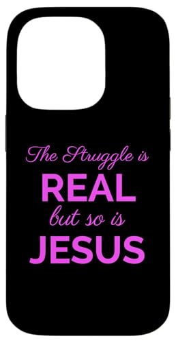 Struggle is Real Jesus �N���X�`���� ���� �����̈�� �F�� �ǂ� �X�}�z�P�[�X iPhone 14 Pro �p