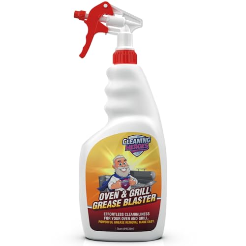 Comparison: Best Degreaser For Air Fryer 6 CLEANING HEROES Oven and Grill Cleaner, 32 Fl Oz - BBQ Cleaner and Degreaser - Perfect for Air Fryers, Stoves, Baked-On Grease and Food Buildup