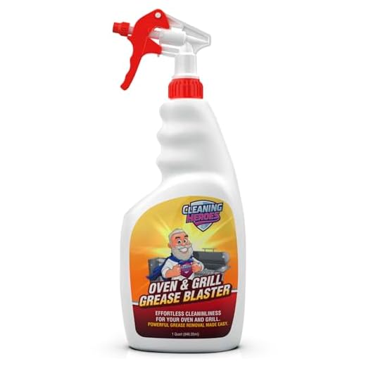 CLEANING HEROES Oven and Grill Cleaner, 32 Fl Oz - BBQ Cleaner and Degreaser - Perfect for Air Fryers, Stoves, Baked-On Grease and Food Buildup