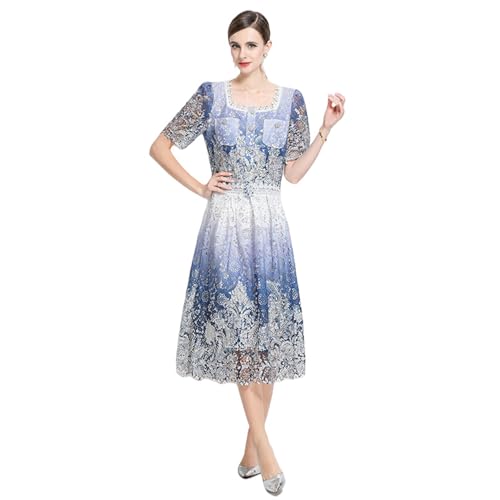 Robe de costume amincissante sculptante avec dentelle ajourée