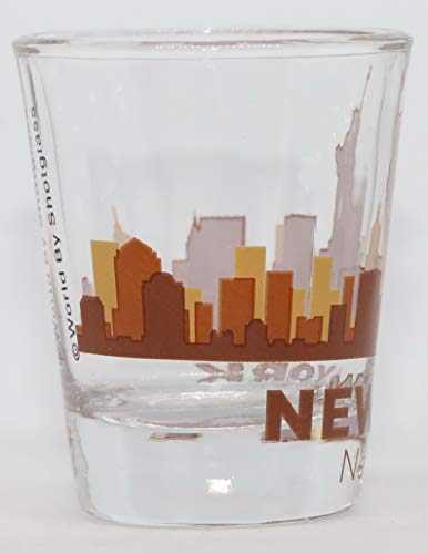 New York City Sunset Skyline Shot Glass #TOP2