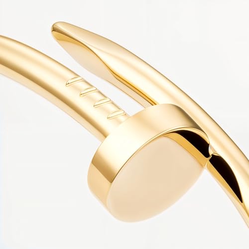 Image of Bamboo Pattern Bracelet for Women | Premium Gold Plated Cuff Bracelet | Minimalist Designer Jewellery for Daily & Party | Gift for Her