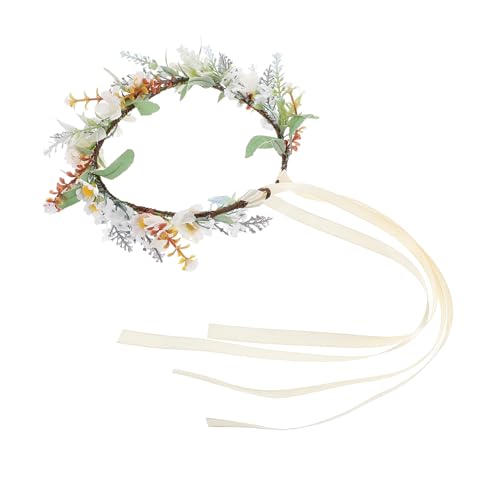 Couronne de fleurs tissu réaliste - Serre-tête floral décoration haut de gamme