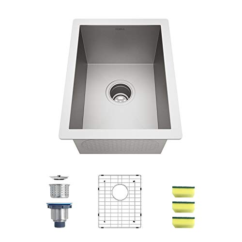 TORVA 14 x 18 Inch Undermount Kitchen Sink, 16 Gauge T-304 Stainless Steel