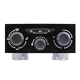 Car 6451VN 1607875480 Car Air Conditioning Control Switch Panel for Peugeot 307(Silver)