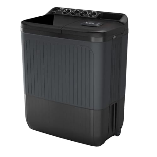 Image of Havells-Lloyd 7 Kg 5 Star Aria Semi-Automatic Top Load Washing Machine With Swift Dry (GLWS705ARDVGDark Grey)