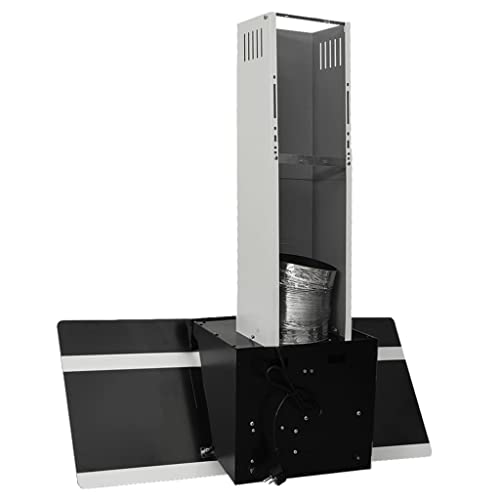 vidaXL-Campana-Extractora-Pared-Cocina-Soporte-Ventilador-Lampara-LED-Forma-Inclinada-Facil-de-Limpiar-Acero-y-Cristal-Templado-Negro-90-cm