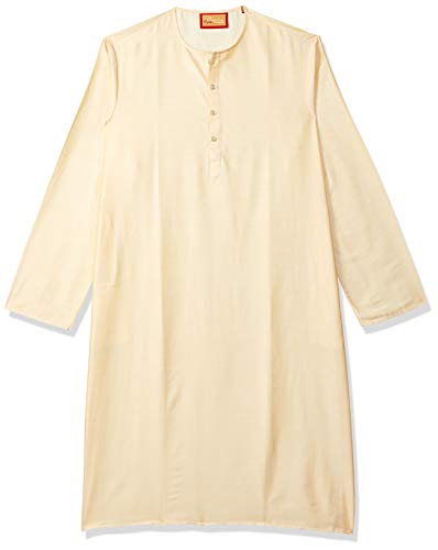 Image of Ethnix by Raymond Men's Regular Tunic Shirt (RTKA01582-YB Beige 92)