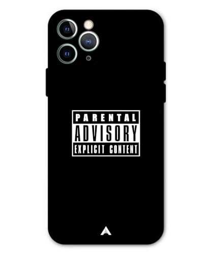 Image of Premium Explicit Case for iPhone 11 Pro Max Soft-Touch Metal TPU Back Cover, Shockproof, Designer, Aesthetic Mobile Phone Case (Glossy Finish)