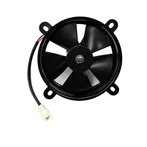 GLBMLMTHZP Ventilador de enfriamiento del radiador de 6 Pulgadas 12V Slim Thermo Electric Fan de enfriamiento for 150C 200CC Bici de Tierra cuádruple Canal de televisión británico Calesa Ventiladores