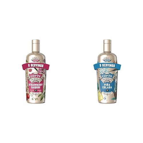 Coppa Cocktails: Strawberry Daiquiri & Pina Colada Cocktail Bundle, 2 x 70cl, 10% ABV