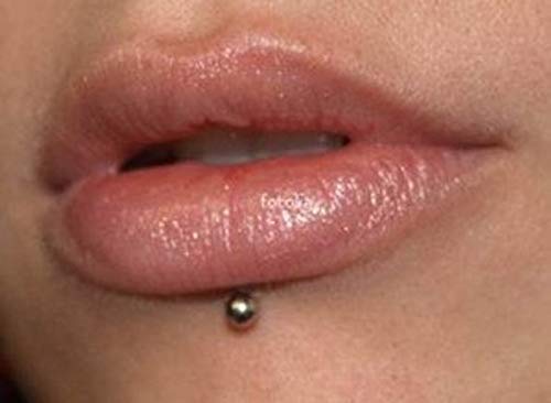 Gozby WellPoint 2 Pieces Silver Lip Ring Set | Black Spike Stud Body Piercing Jewelry for Men, Women, Boys & Girls | Stainless Steel Fashion Nose, Ear & Lip Accessories 2